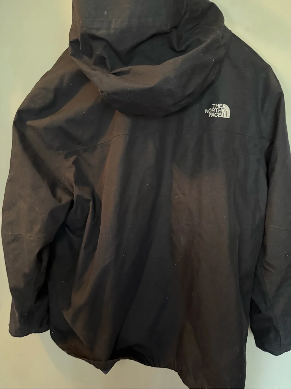 The North Face Men's Black Hooded Coat with Inner Fleece Jacket